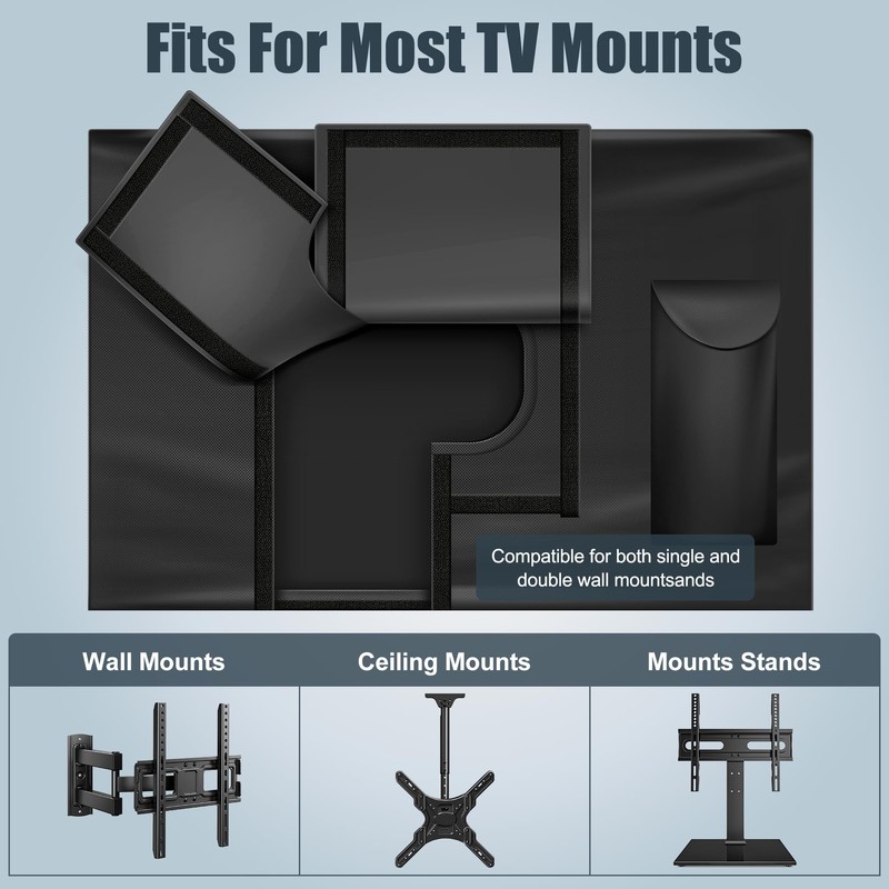 HUFUOUT Outdoor TV Cover 40-43 Inch, TV Display Protector, Waterproof