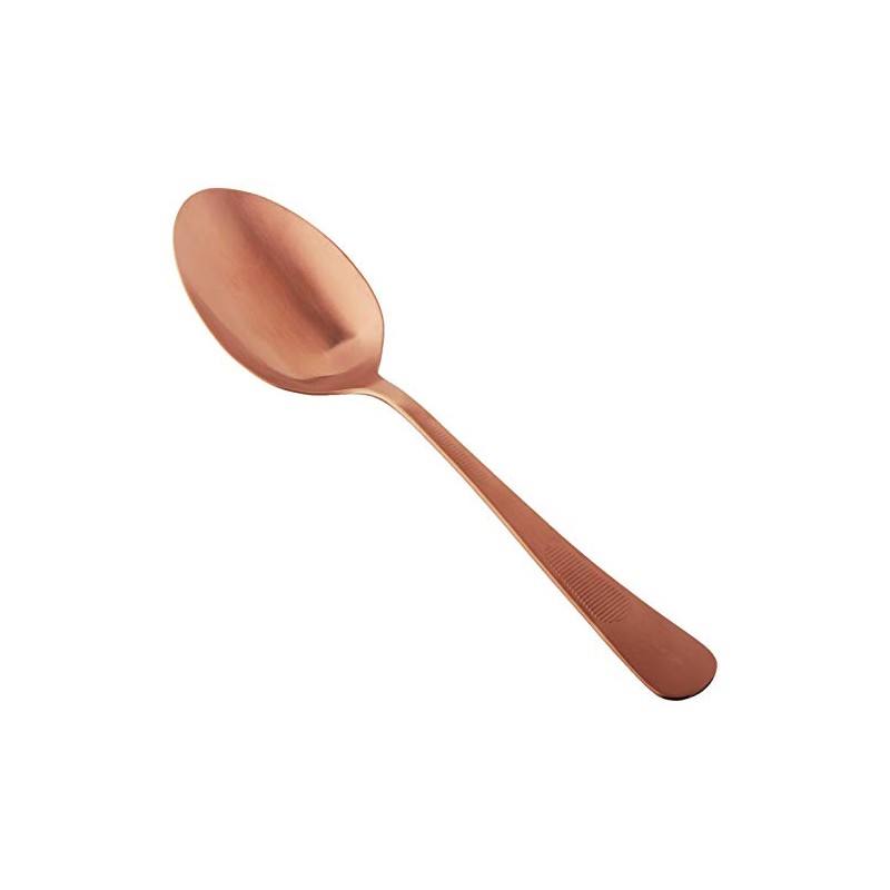 Mercer Culinary Plating Spoon Solid Bowl, Stainless Steel, Rose Gold,