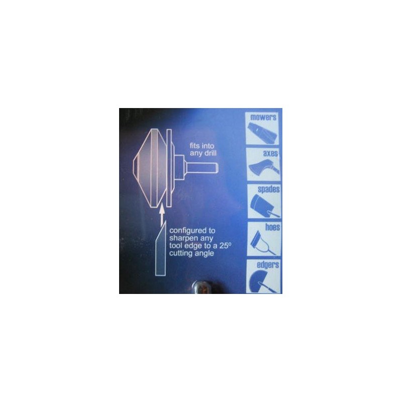 Lawn Mower Blade & Garden Tool Sharpener, Rotary File drill