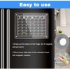 Hansanti Acrylic Magnetic Dry Erase Board Calendar for Fridge, Monthly