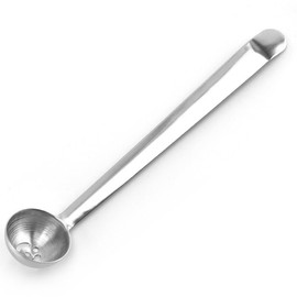 Olive Spoon, Strainer Stainless Steel Cherry Spoon with Drain Hole Jar Serving Tools for Onion, Kitchen Olive Serving Slotted Spoons,1-pack, Silver