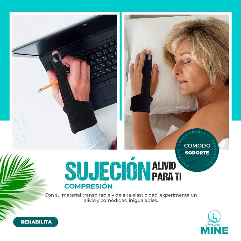 SEVEN MINE Férula para Dedo: Alivio Asegurado | Inmovilizador Universal