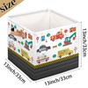 BENGRONGAE Cube Storage Bin, 13 Inch Cute Cartoon Excavator Collapsible