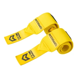TOPPERGEAR Wrist Wraps Professional, Strong Wrist Fixation, Supports Heavy Weight Pressing Types, Hard & Standard Applications (Yellow, Hard Type)