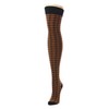 MeMoi Houndstooth Over The Knee Warm Socks Sudan Brown One