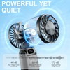 Portable Handheld Fan With Ice Cooling, 3-IN-1 Turbo Fan 5-Speed