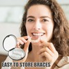 GMHLLES 3 Pcs Retainer Case, Magnetic Closure Portable Aligner case,
