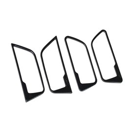 Beautost Fit for Toyota VENZA 2021 2022 2023 2024 Interior Door Handle Bowl Cover Trims (Carbon Fiber Black)