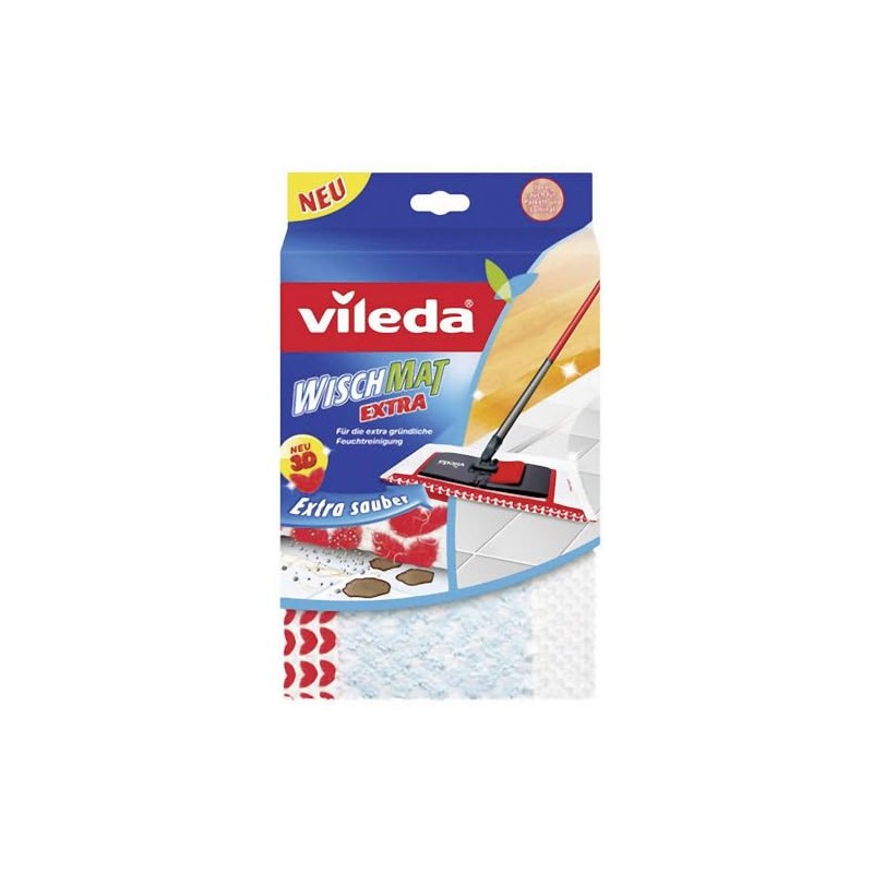 Vileda Extra Mop Cover with 3D Flock Structure Pack of