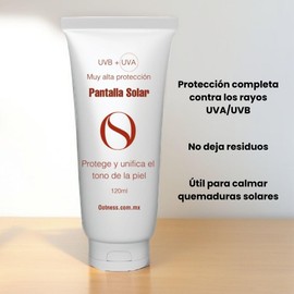 Rutina Reafirmante + Pantalla Solar. Actúa como una barrera física contra quemaduras solares. Efecto Despigmentante para Manchas y Arrugas.