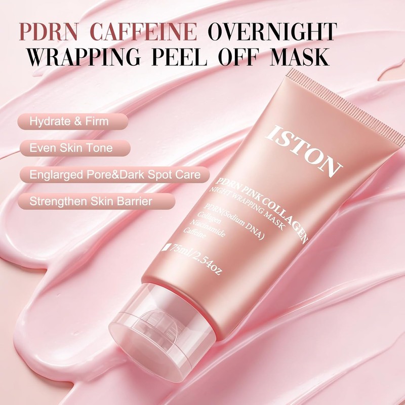 ISTON Collagen Face Mask with PDRN Salmon DNA Caffeine|Perm Diffusing