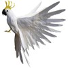 Taotenish Artificial Birds Lifelike Feathered Birds Model - 15.7inch White