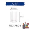Regipro b Acrylic Round Clear Pen Stand Trinket Box Set