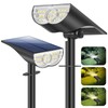 Solar Spot Lights Outdoor 5 Modes, 44LEDs Bright Landscape Spotlights