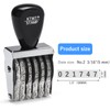 6 Digits Rubber Number Stamp, Date Stamp, Office Stamp, Rotating