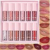 BAISEN DIARY 12 Colors Book Style Velvet Matte Liquid Lipstick