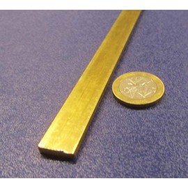 360 Brass Flat Bar .125" Thick x .500" Width x 6 Foot Length 1 Piece