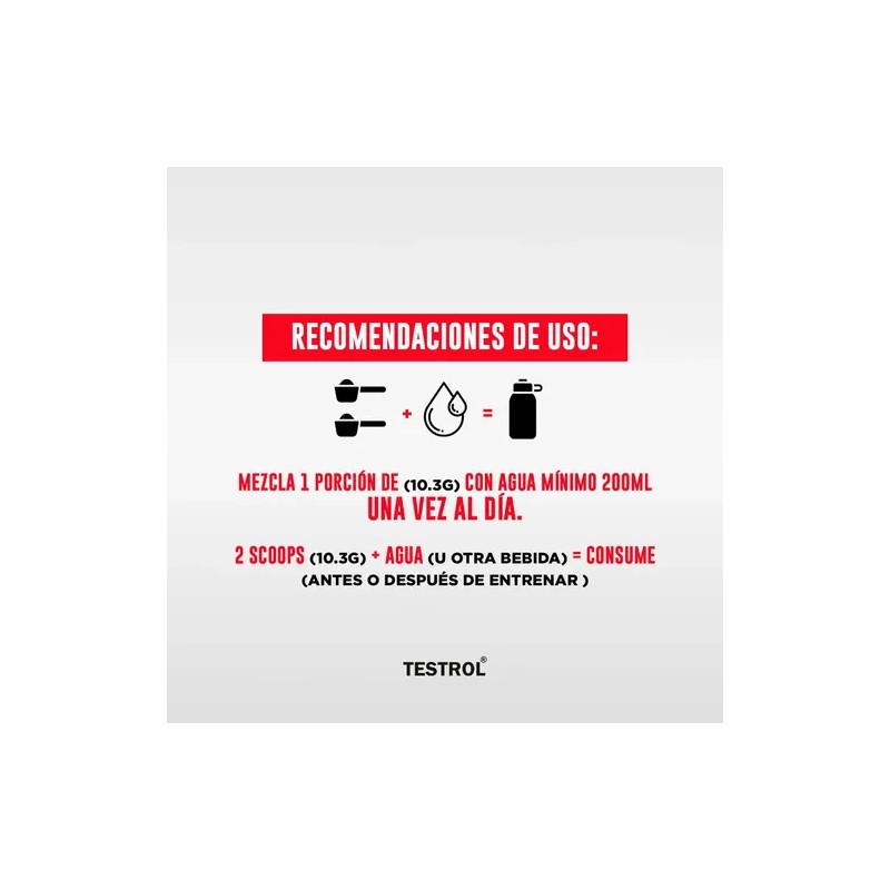 Creatina Platinum Testrol 30 Servicios Sin Sabor Carga Muscular y