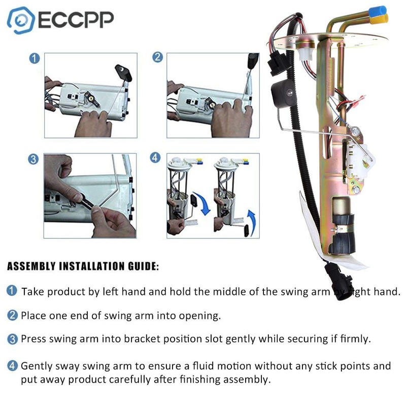 ECCPP Electric Fuel Pump Module Assembly w/Sending Unit Replacement for