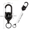 49ers Key Back Reel with Carabiner, Reel Keychain, Strong Pin-on