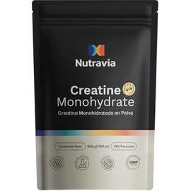 Creatina Monohidratada Pre Entreno para Mujer y Hombre - NUTRAVIA