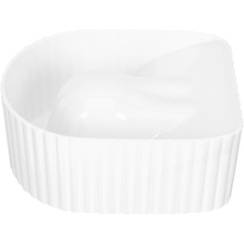 Zerodeko Cuenco para Manicura Acrílico Blanco, Recipiente para Remojar Uñas, Función de Limpieza y Suavizado, para Salón de Uñas o Casa