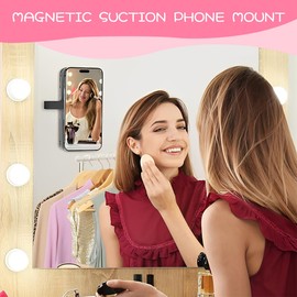 ZKGYUS Saugnapf Handy mit Trageband, 4 Stück Silikon Handyhalterung, Silikon Handy Saugnapf Halterung, Auto Saugnäpfe Handyhalter Autohalterung, Kompatibel für Alle Handy-Modelle