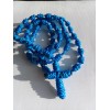 Nylon Rosary Knotted cord Blue