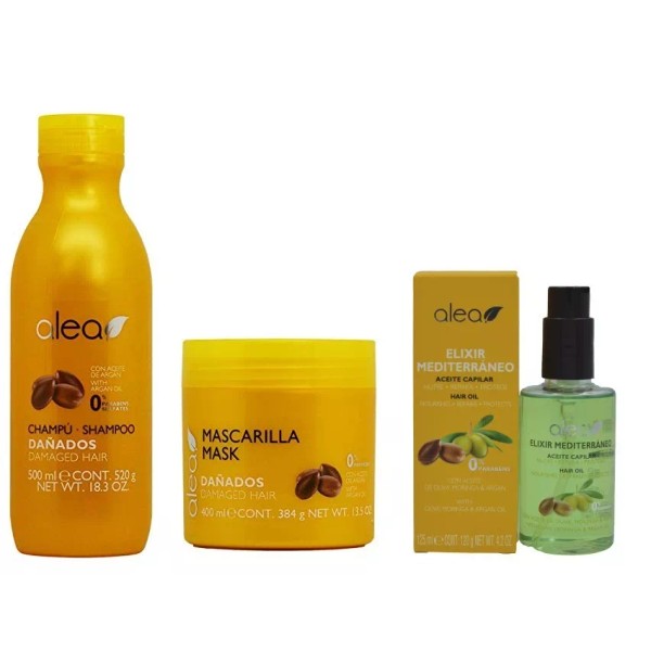 Alea Shampoo 500ml + Mascarilla 400ml + Aceite / Reparacion