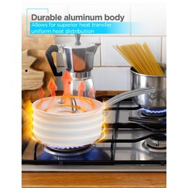 BLACK+DECKER 9-Piece Ceramic White Aluminum Cookware Set, Pots and Pans Set with Ceramic Non-Stick Coating