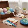 3Pcs Mixed Aluminum Knit Needle Crochet Hook Needle Keychain Keyring|