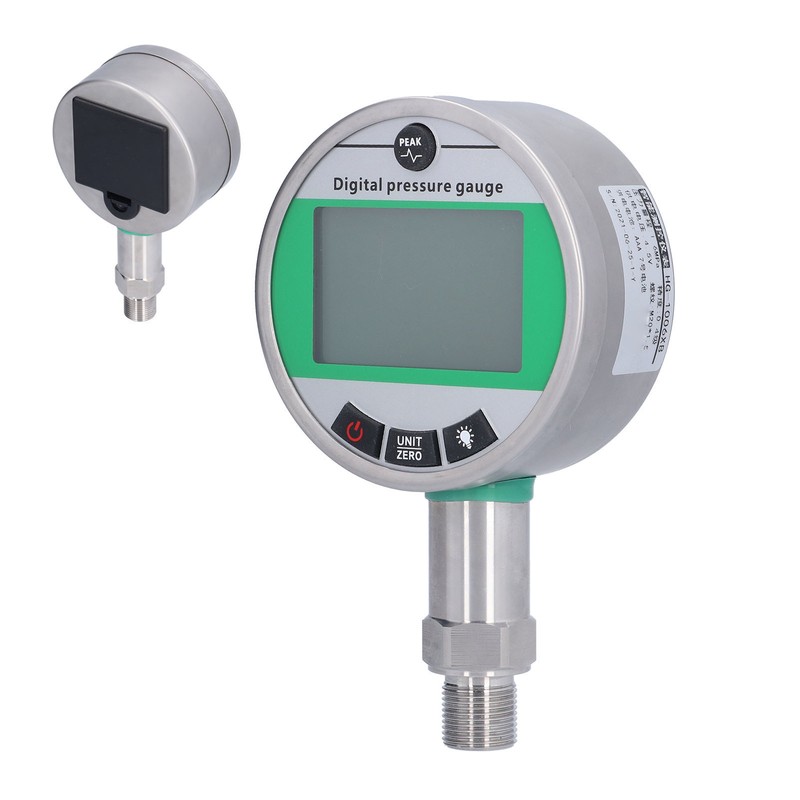 Digital Hydraulic Pressure Gauge Stainless Steel Accurate with Lower Mount