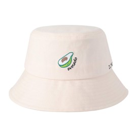 ZLYC Unisex Fashionable Embroidered Bucket Hat, Outdoor Summer Hat for Teenagers