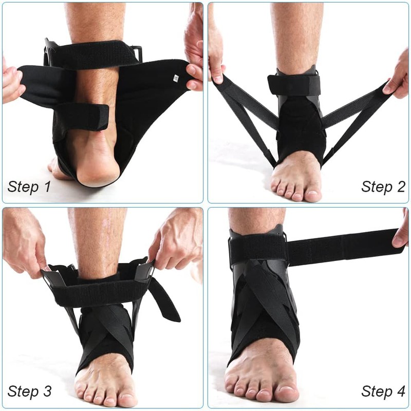 CJBIN Ankle Brace Sport, Ankle Bandage Ankle with PE Board,