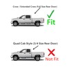 Driver Left Side Rear Door Window Glass Compatible with Dodge