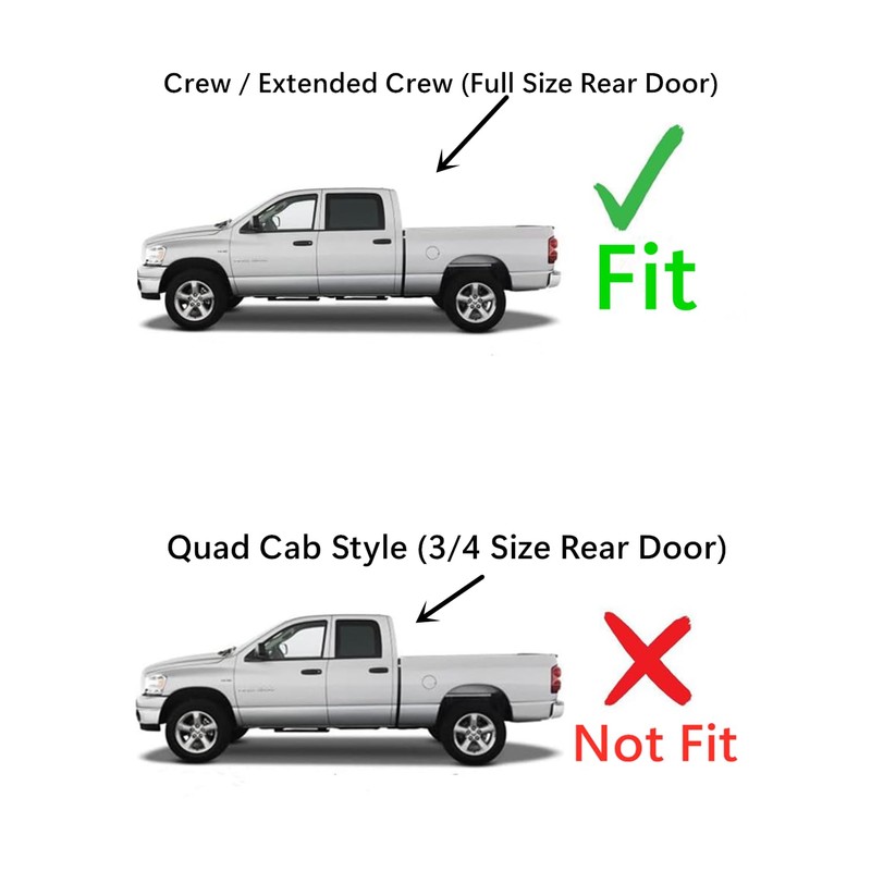 Driver Left Side Rear Door Window Glass Compatible with Dodge