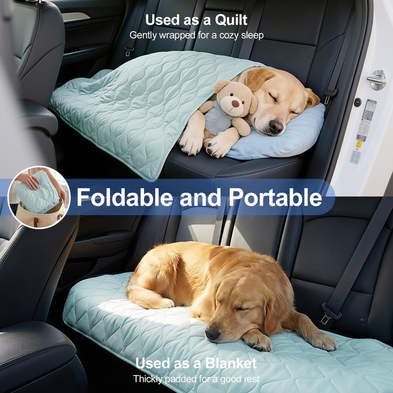 Tivray Q-MAX>0.4 Cooling Dog Blanket 30"×40", L, Blue