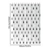 Shower Liners,Water-Drop Pattern Bath Liner for Shower | Textured Washable