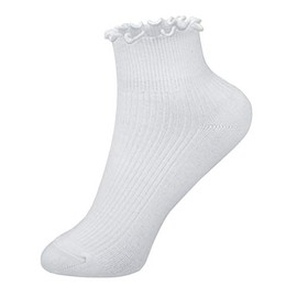 Joyingtwo Womens Ankle Casual Socks Lace Ruffle Low Cut Knit Cotton Lettuce Socks for Women Girls