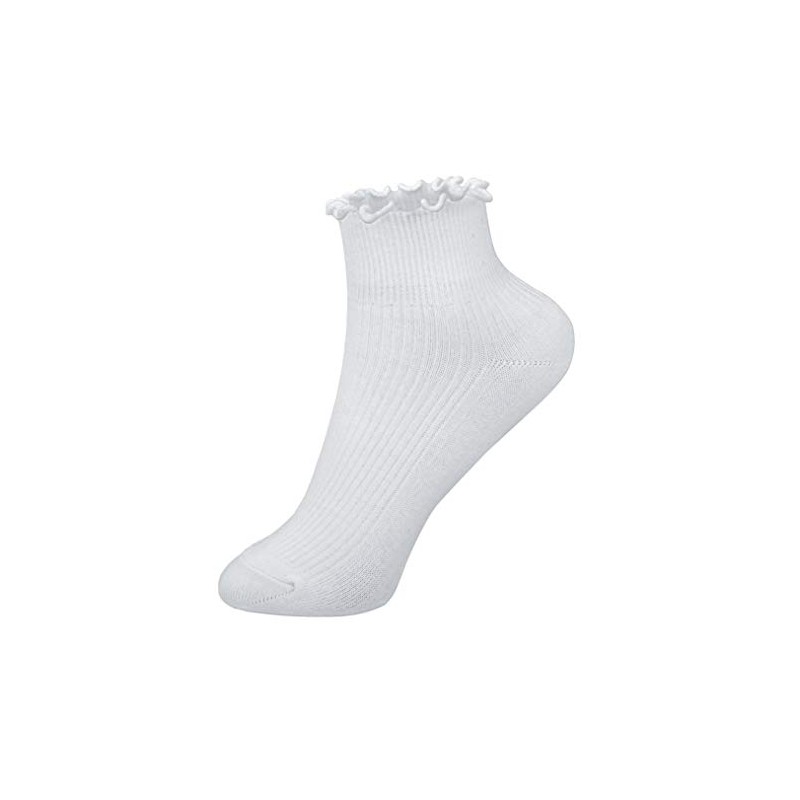 Joyingtwo Womens Ankle Casual Socks Lace Ruffle Low Cut Knit