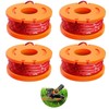 Pack of 4 Replacement Grass Trimmer Spool Works with Worx