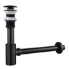 TSIBOMU Solid Brass Adjustable 1-1/4 Bottle Trap Without Overflow Drain