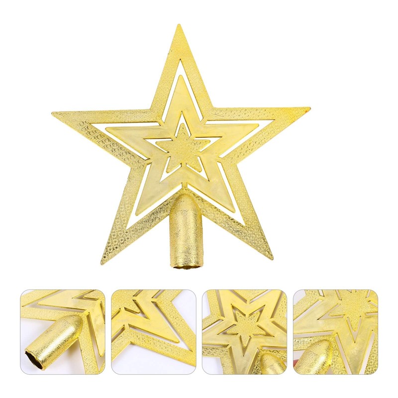 Christmas Tree Topper Glitter Star, Christmas Tree Topper Star Decoration,