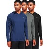 NELEUS Men's Workout Long Sleeve Running Shirts Mesh Fishing Hiking