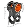 CANSUCC 31.8/35mm Bike Handle Stem Riser Short Handle Stem Aluminum