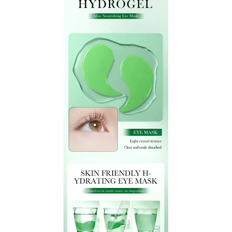 20 Pares De Mascarillas De Aloe Vera Para Ojos Reafirmantes