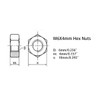 M6-1.0x25mm Wing Bolt with Washers Hex Nuts Wing Screw Stainless