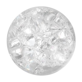 uxcell 30mm/1.2" Crystal Sphere Ball Ice Cracked Glass Solid Decorative Sphere Crystal Ball Prop Ornament for Feng Shui Divination Fortune Telling Tabletop Fountain Decoration, Clear