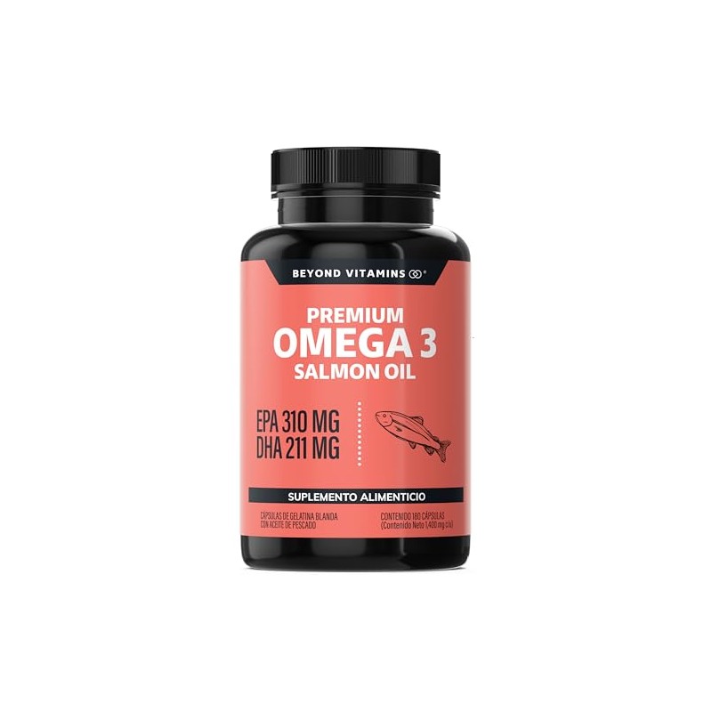 Beyond Vitamins Omega Salmon Oil Aceite Pescado Ultra Concentrado Ácido