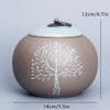 Hand-Painted Ceramic Cremation Urn - Beautiful Funeral Keepsake for Ashes